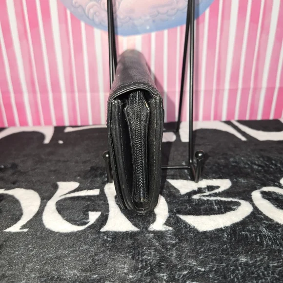 Kate Spade Black Leather Wallet Vintage - Picture 4 of 10